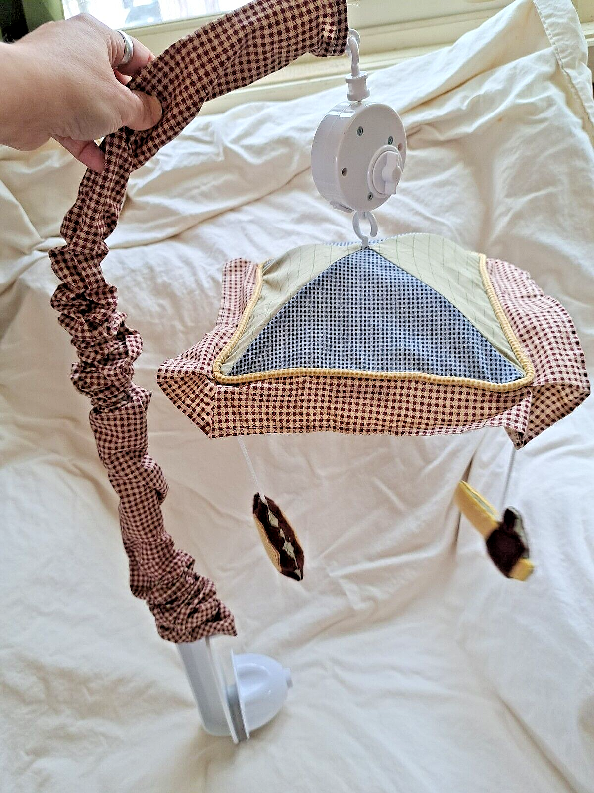 Geenny Boys Nursery Crib Mobile Constructor Construction Tools Trucks Gears