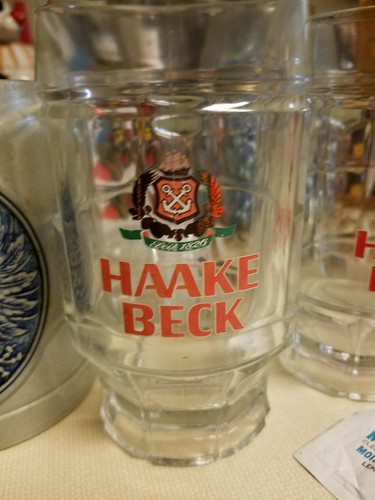 Haake Beck Pils German Beer Mug 0.3L Vintage Collectible