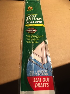DUCK Brand DOOR Sweep BOTTOM SEAL Keep Cold Out Self-Adhesive Fits Up To 36 