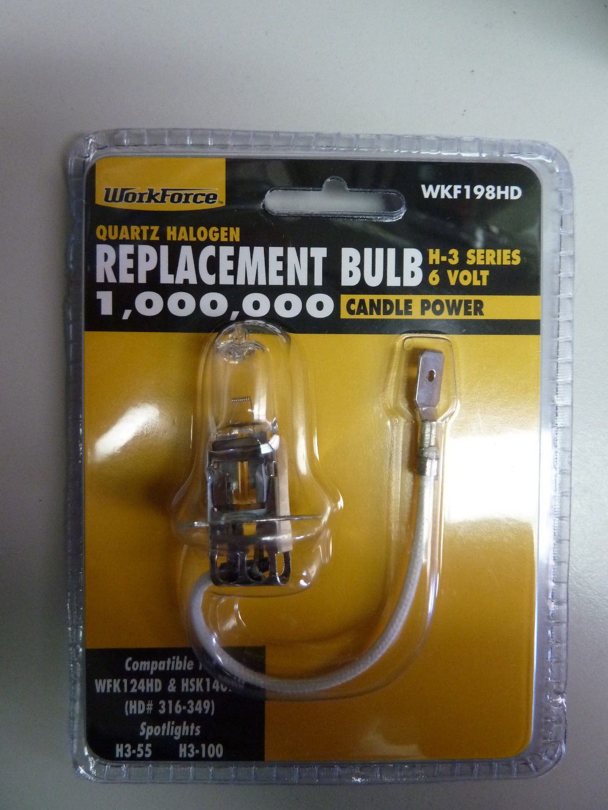 (3) Quartz Halogen replacement bulb WKF198HD for models WFK124HD & HSK140HD