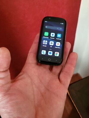 Unihertz Jelly Star – Kleinstes 4G-Smartphone, 3 Zoll, 8 GB RAM, 256 GB, Android 13, Schwarz
