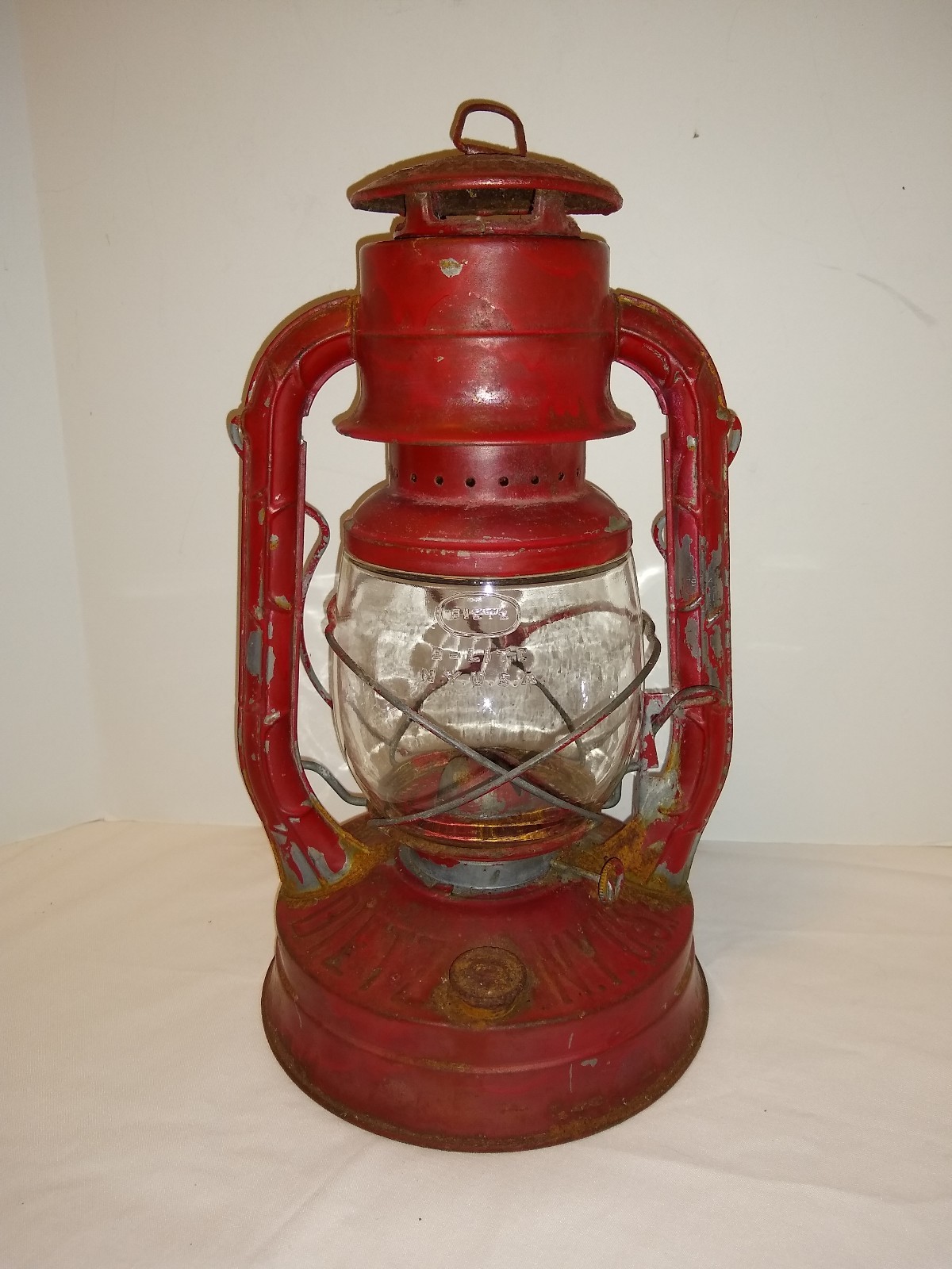 Antique DIETZ D-LITE No. 2 Lantern Globe Lamp Shade NY USA Pre-1950 Kerosene
