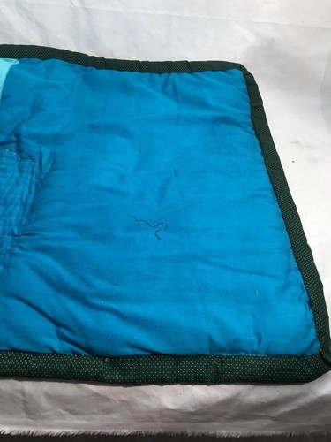 Hand Made Quilted Wall Hanging Table topper garden flag scenic clouds hill 3D