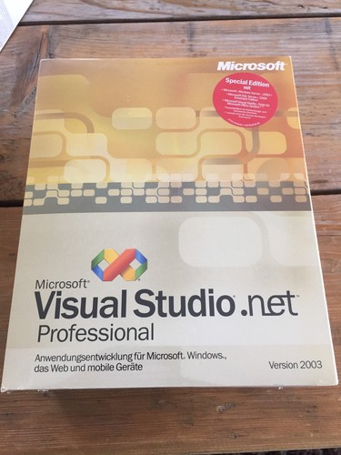Microsoft Visual Studio .NET 2003 Professional Spezial Edition mit MwSt-Rechnung