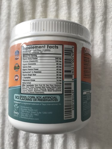 Zesty Paws Calming Bites Stress + Anxiety Behavior Support - 90 Chews       2020