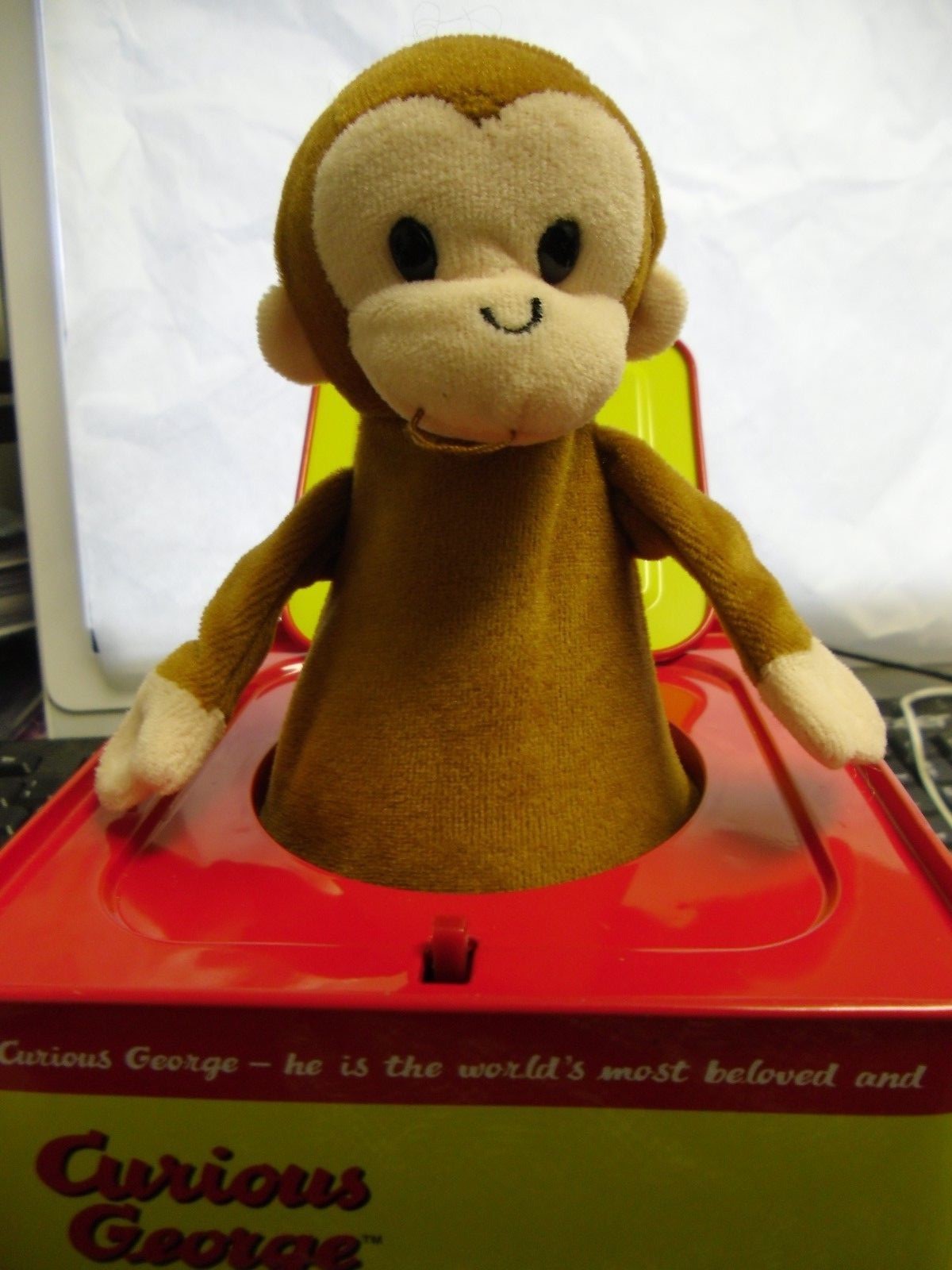 Curious George Jack In The Box Tin Musical Pop Goes The Weasel Schylling Kids