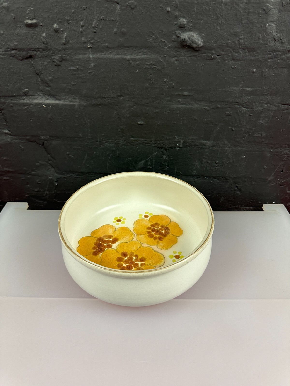 Denby Minstrel Round Open Fruit Vegetable Serving Dish Bowl 9.25" x 3.5"