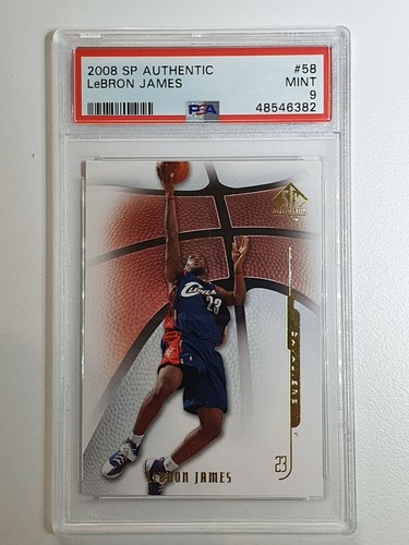 2008 Upper Deck SP Authentic Lebron James #58 - PSA 9 | eBay