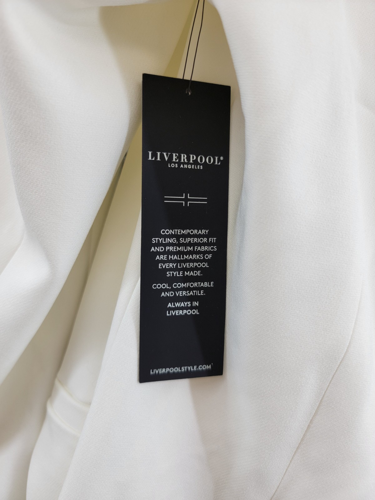 Liverpool Los Angeles Button Front Oversized Front Blazer Womens Small Porcelain - Picture 19 of 20