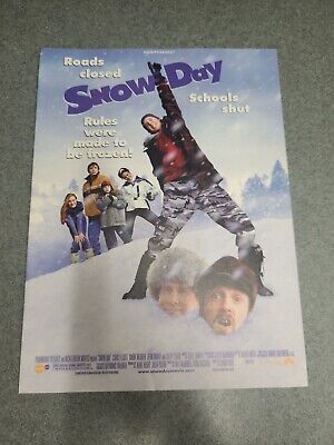 Snow Day Movie Print Ad 1999 Vintage  8x11 