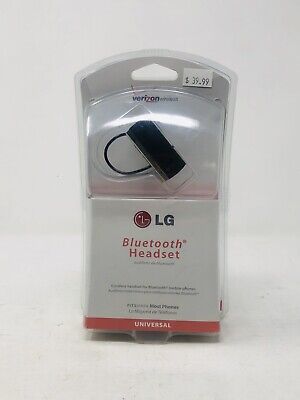 CORDLESS LG Bluetooth Headset- Universal Model LBT210Z New Sealed Verizon Black