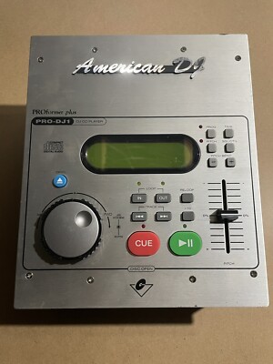 American DJ Compact Disc Music Player PRO former Plus PRO-DJ1 CD Untested AS-IS