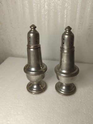Vintage Empire Weighted Pewter Salt & Pepper Shakers