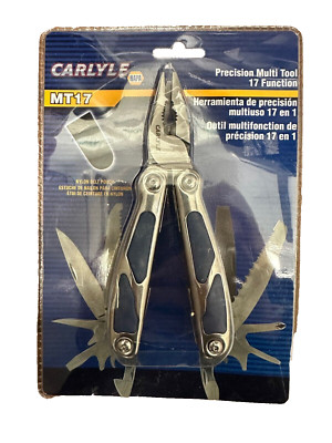 CARLYLE MT17 PRECISION 17 FUNCTION STAINLESS STEEL MULTI TOOL & CASE
