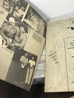 Vtg 1947 Ken Murray's Blackouts Vaudville earl moran pin-up