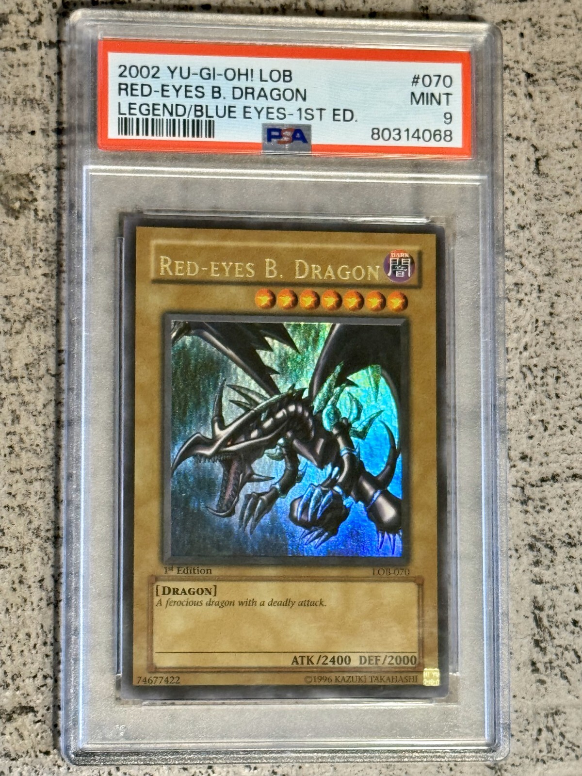 Yu-Gi-Oh! Red Eyes B. Dragon WAVY LOB-070 Legend of Blue Yu-Gi-Oh! Red Eyes B. Dragon WAVY LOB-070 Legend of Blue