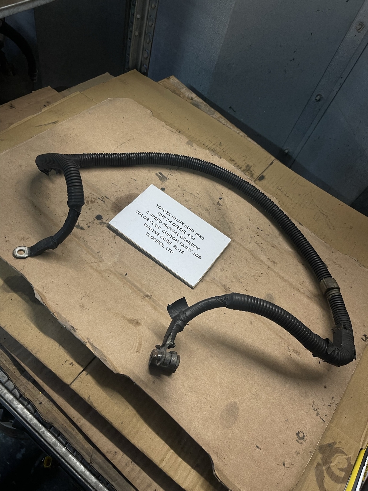 Toyota Hilux Surf Mk5 1992 2.4D - Negative Battery Cable Wire