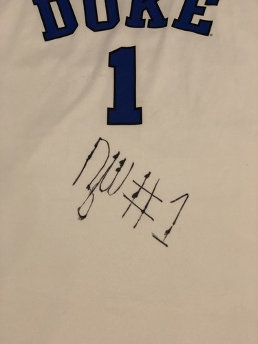 Zion Williamson Signed Autographed Nike Duke Blue Devils Jersey Human Highlight