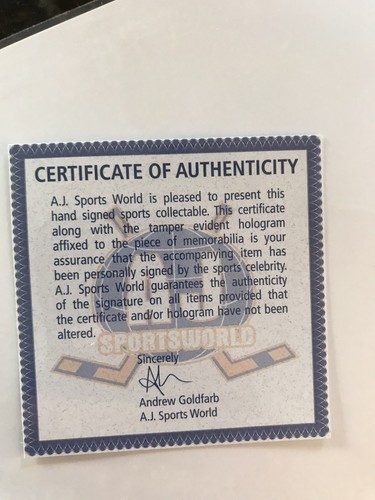 Joe Mullen Autograph ccm Jersey And Photo