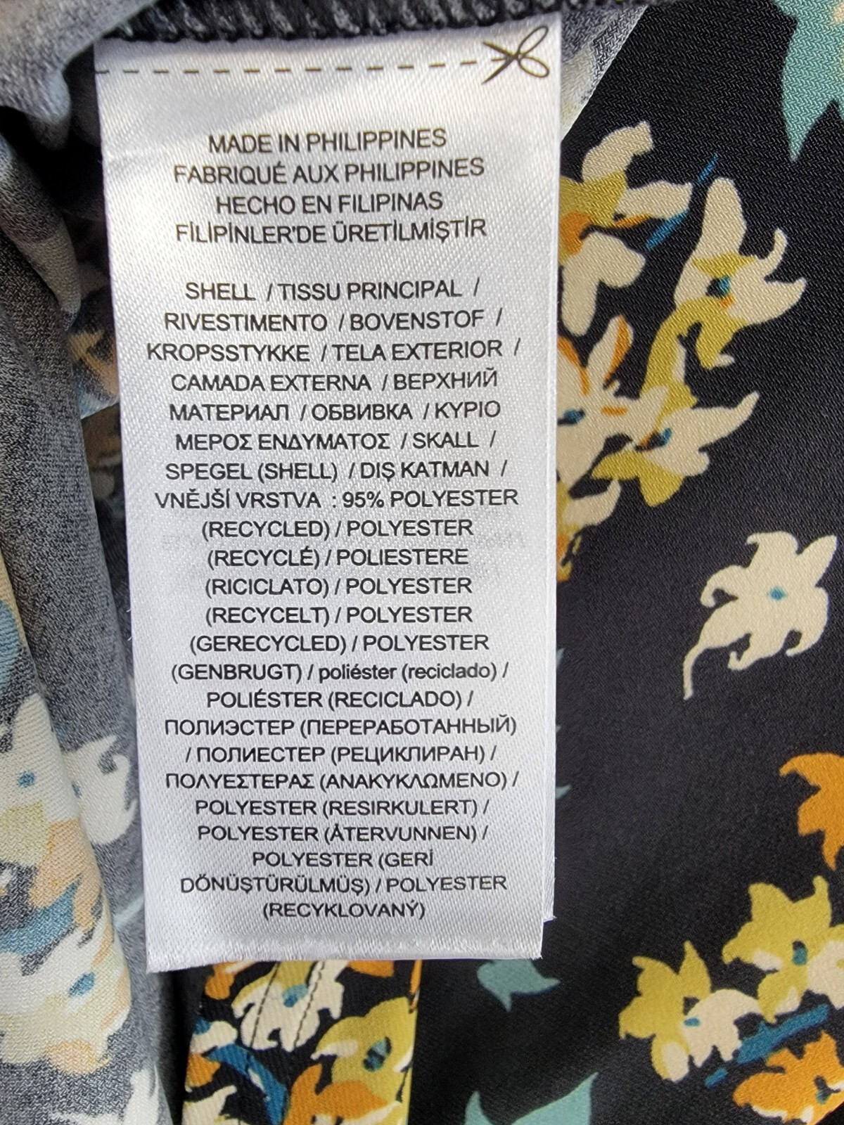 Lauren Ralph Lauren Floral Off-The-Shoulder Top Women's M Black Multi Pullover - Picture 12 of 15