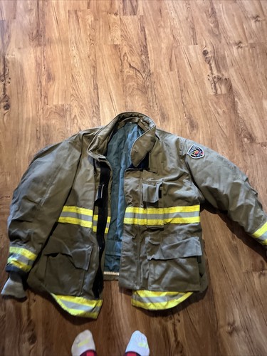 FIRE DEX Firefighter Turnout Coat WHITE 56
