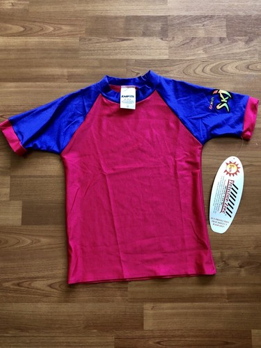 NWT Radicool Skins Rashguard Childs Size 2 Pink Purple 100 SPF