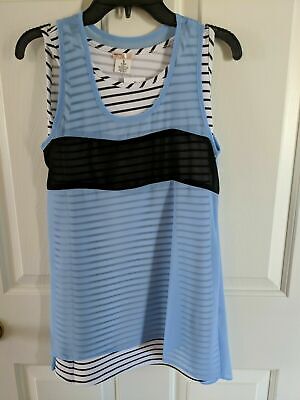 Sally Miller Couture Blue/Black/White Tunic for Girls Size M (10) NWT $72