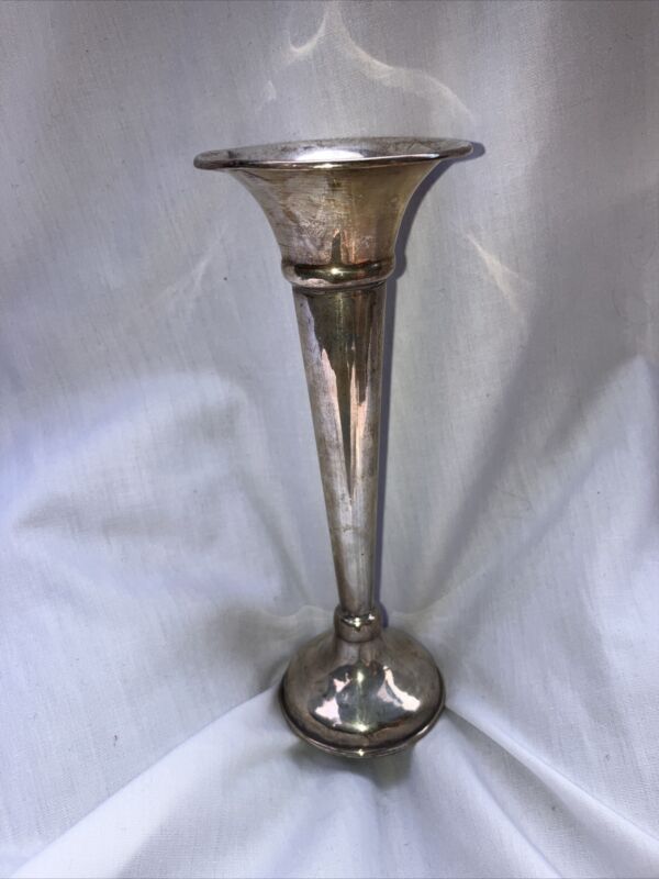 Sterling Silver Spill Vase Antique London 1916 Art Deco