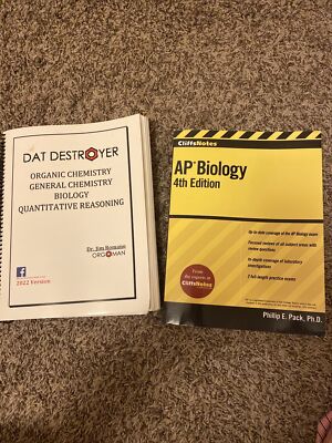 dat destroyer 2022 Version & CliffNotes AP Biology 4th Edition