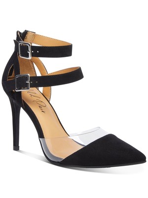 WILD PAIR Женские черные полупрозрачные туфли-лодочки Daymian с открытым носком на шпильке 6,5 м