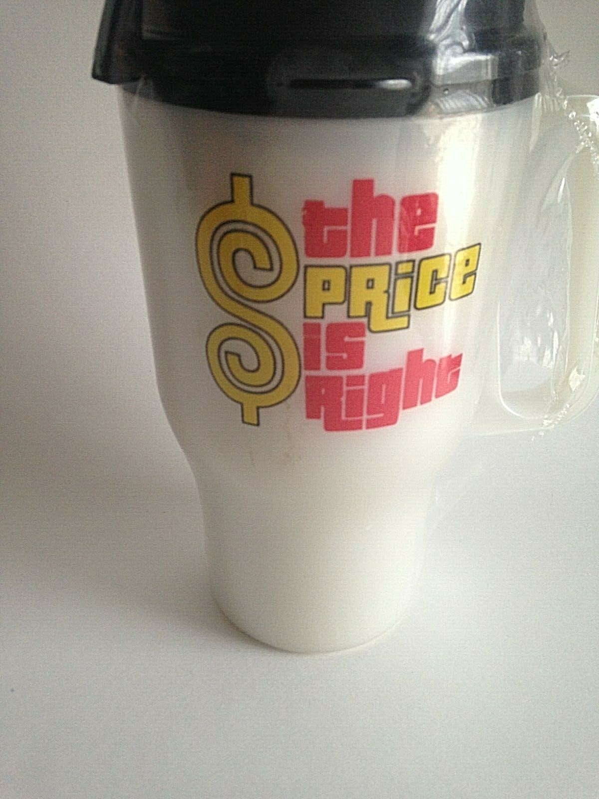 THE PRICE IS RIGHT ADVERTISING PROMOTIONAL THERMO MUG / CUP ALADDIN