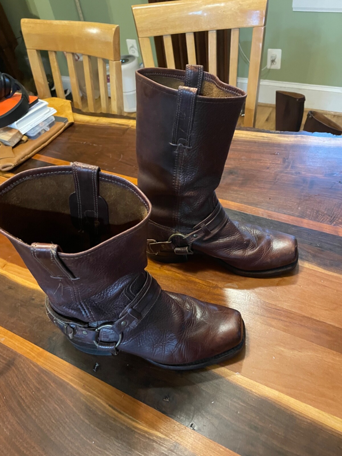 FRYE RING HARNESS BOOTS B-106