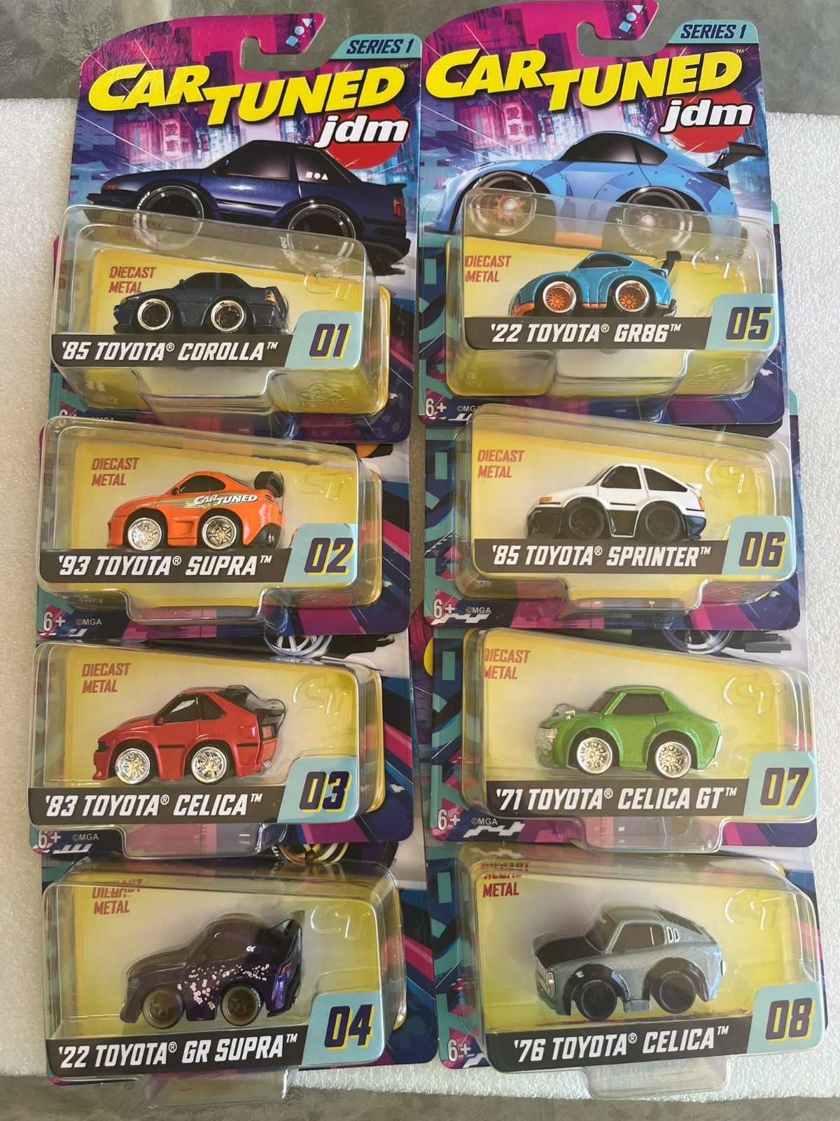 CAR TUNED JDM ミニカーセット シリーズ1 Car Tuned new JDM SERIES 1 SET OF 8 | eBay
