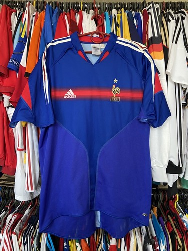 06's adidas × France  Game Shirts France Adidas Teamgeist '06 - '07 Football Home Shirt Blue