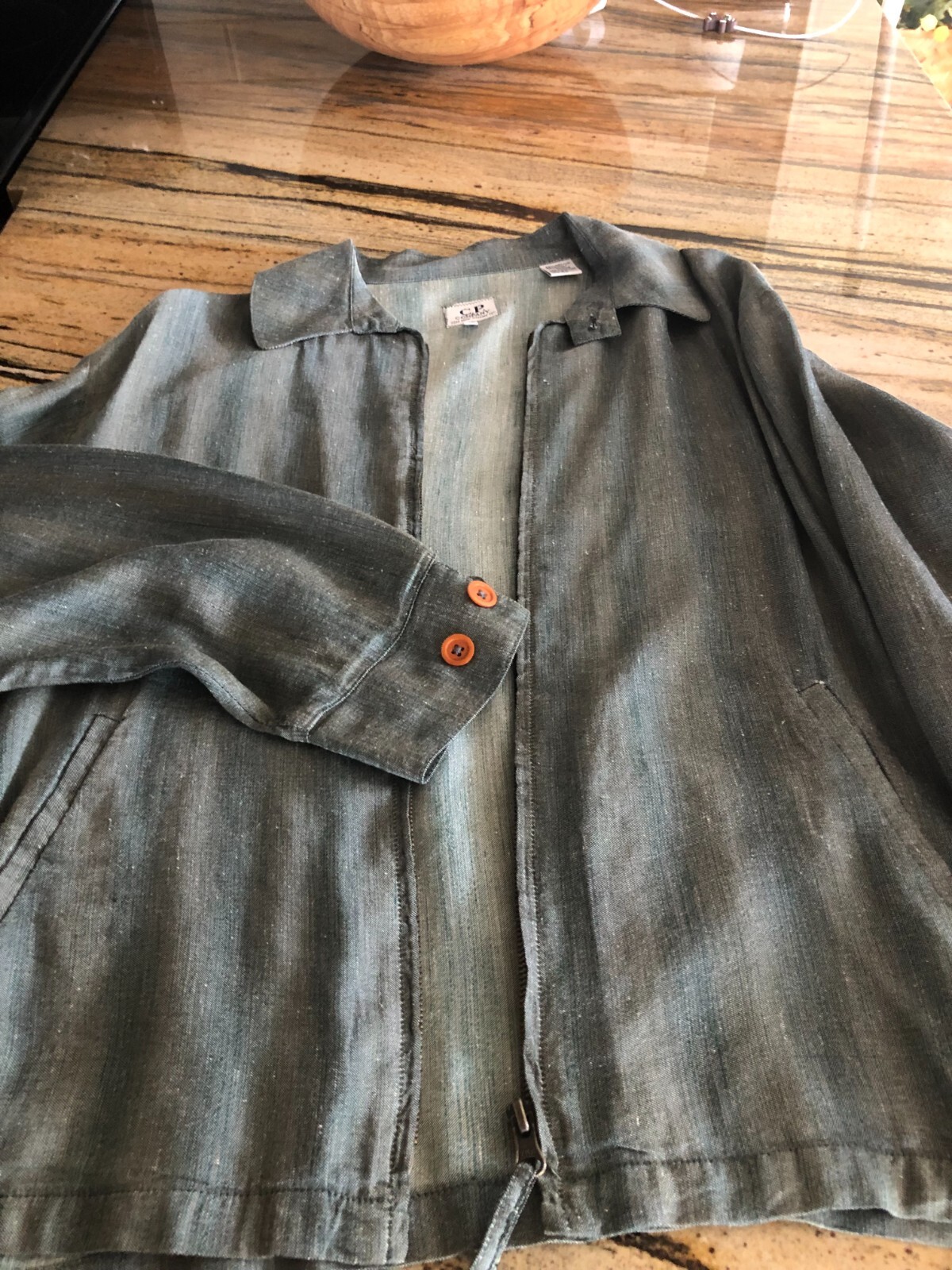 ジャケット・アウター C.P. COLLECTION CP COMPANY MASSIMO OSTI CP Company Ideas from Massimo Osti Men's Zip Jacket Linen