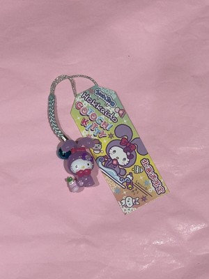 RARE Sanrio Gotochi Kitty Hokkaido Snow Bunny Phone Strap Hello Kitty Charm