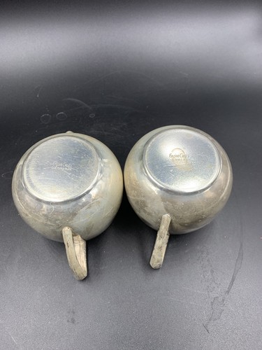 VINTAGE EMPIRE CRAFTS QUADRUPLE PLATE SILVER PLATE CREAMER AND SUGAR