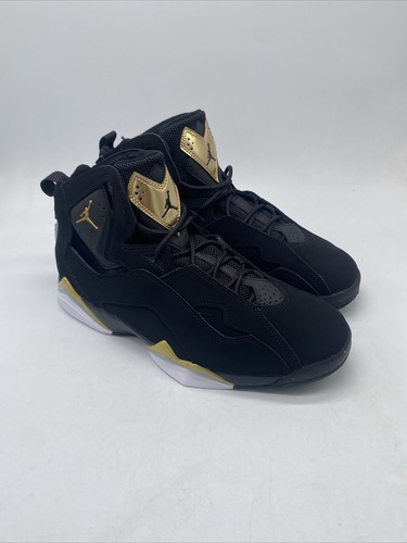 men's jordan true flight black metallic gold reviews