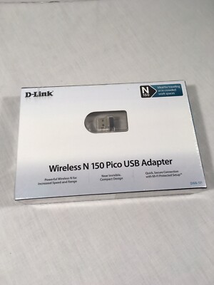 NEW D-Link DWA-121 Wireless N 150 Pico USB Adapter NIB 