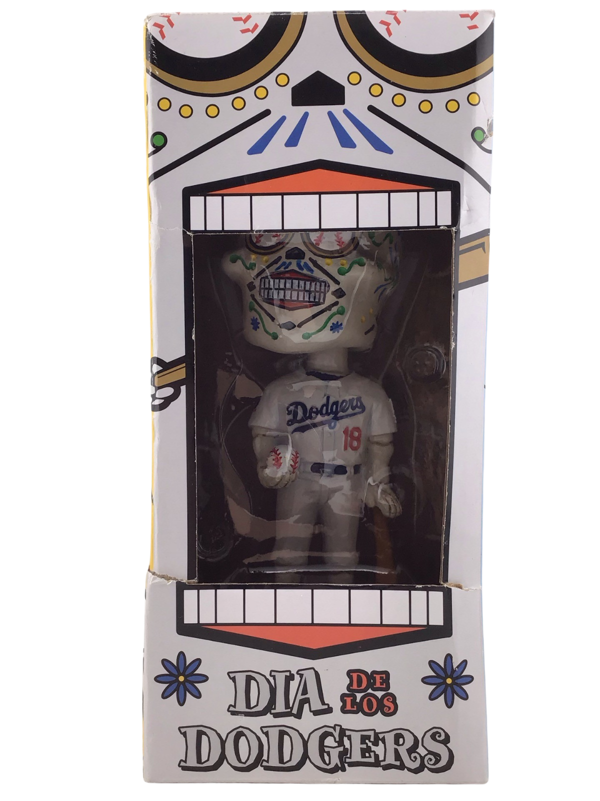 LA DODGERS DIA DE LOS MUERTOS SUGAR SKULL BOBBLEHEAD SET 9