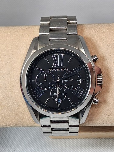 Michael Kors Watch Bradshaw Chronograph Black Silver MK5705