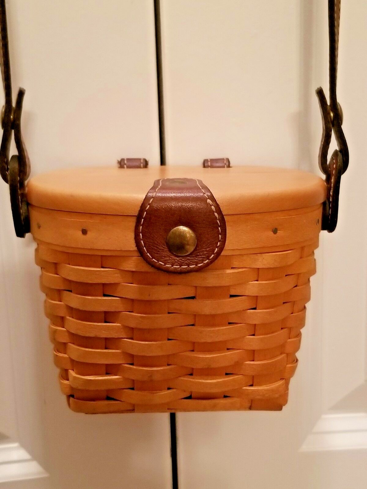 Longaberger Small Saddlebrook Shoulder or Crossbody Basket Purse 2000