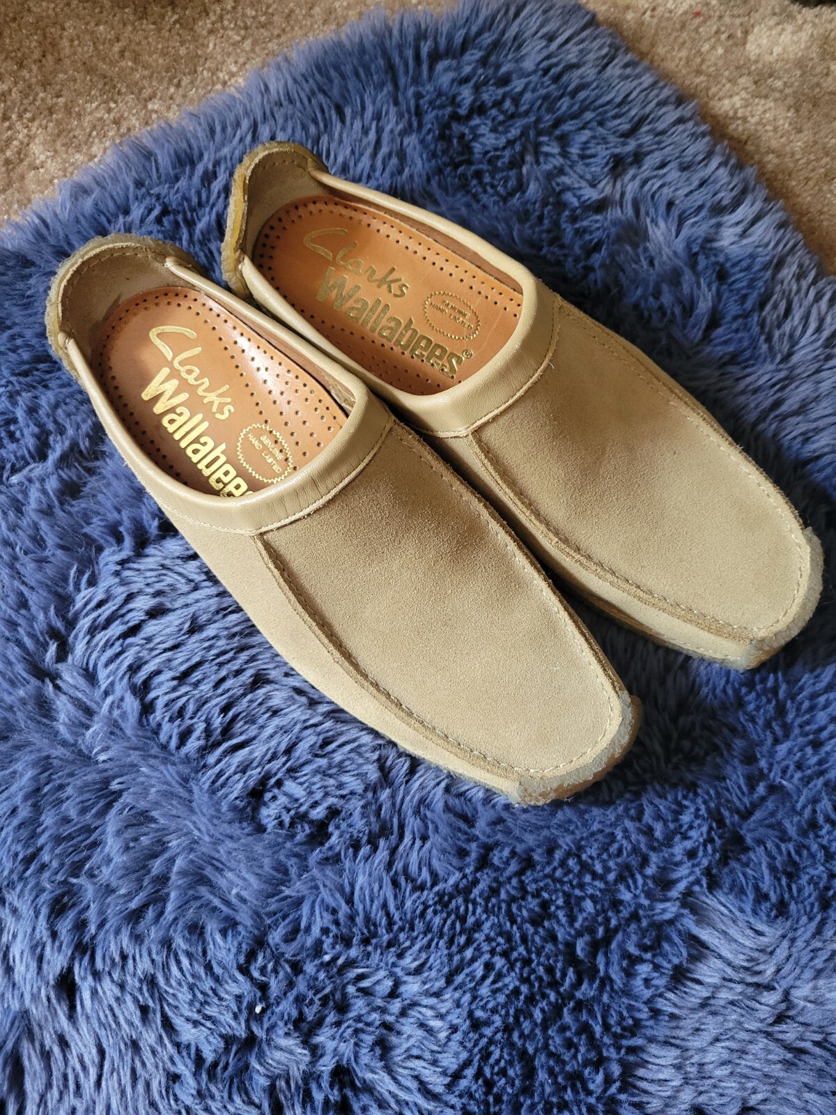 Clarks Originals Wallabees Brown Leather Slip On Loafers Clarks Originals Wallabees Brown Leather Slip On Loafers
