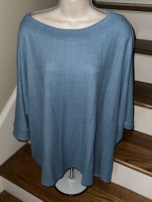 Dear Scarlett Oversize New Designer Boutique Top Buttery Soft Boxy Fit Sz L 245
