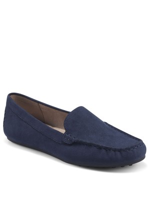 

AEROSOLES Женские темно-синие лоферы без шнуровки с круглым носком 7,5 м, Navy, OVER DRIVE