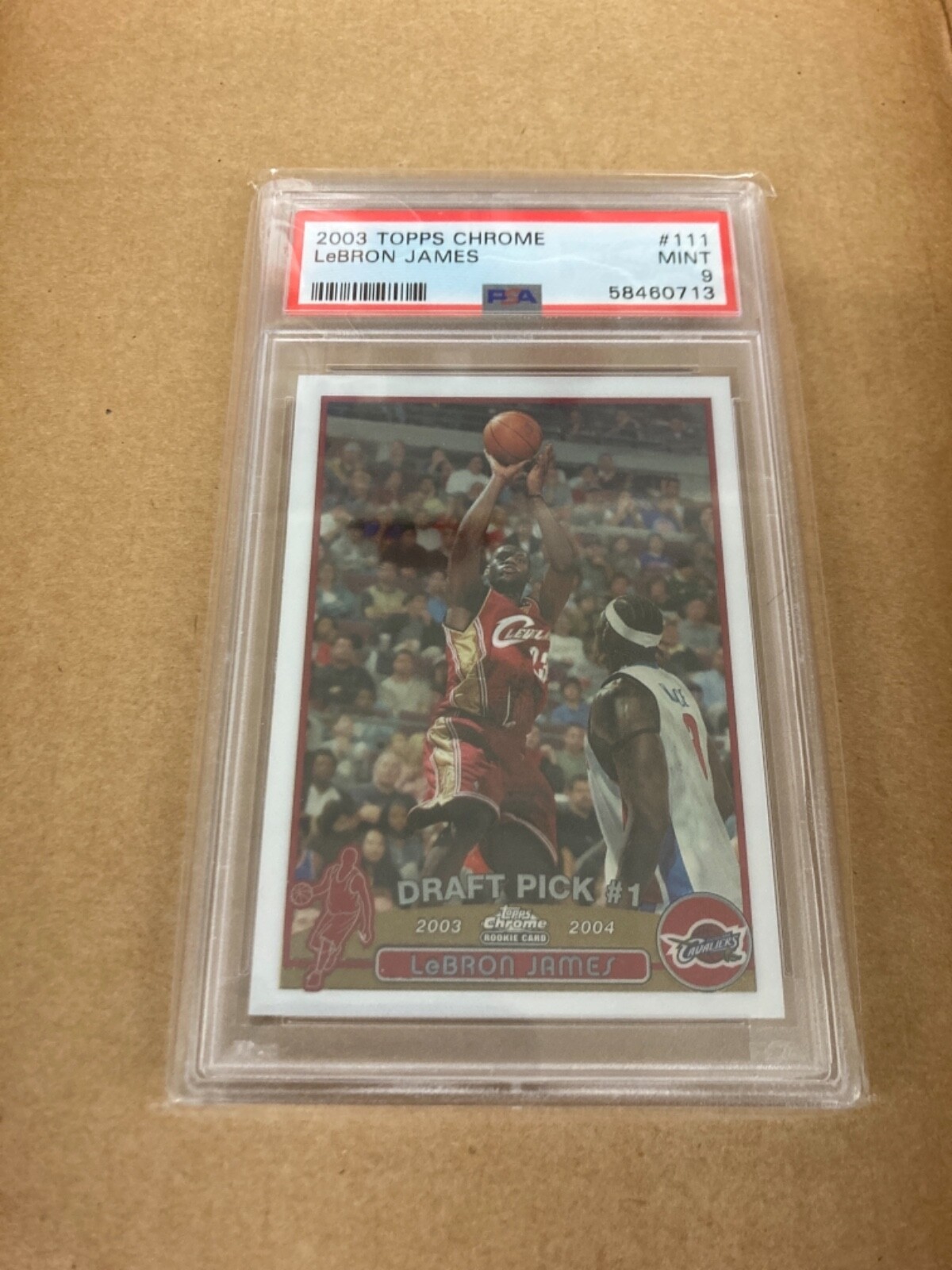 2003 Topps Chrome Lebron James RC #111 Rookie Card Mint PSA