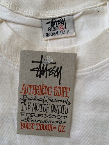 NWT Rare Dead Stock 90’s WHITE LABEL STUSSY Ready Steady Go! Scooter  T-shirt XL