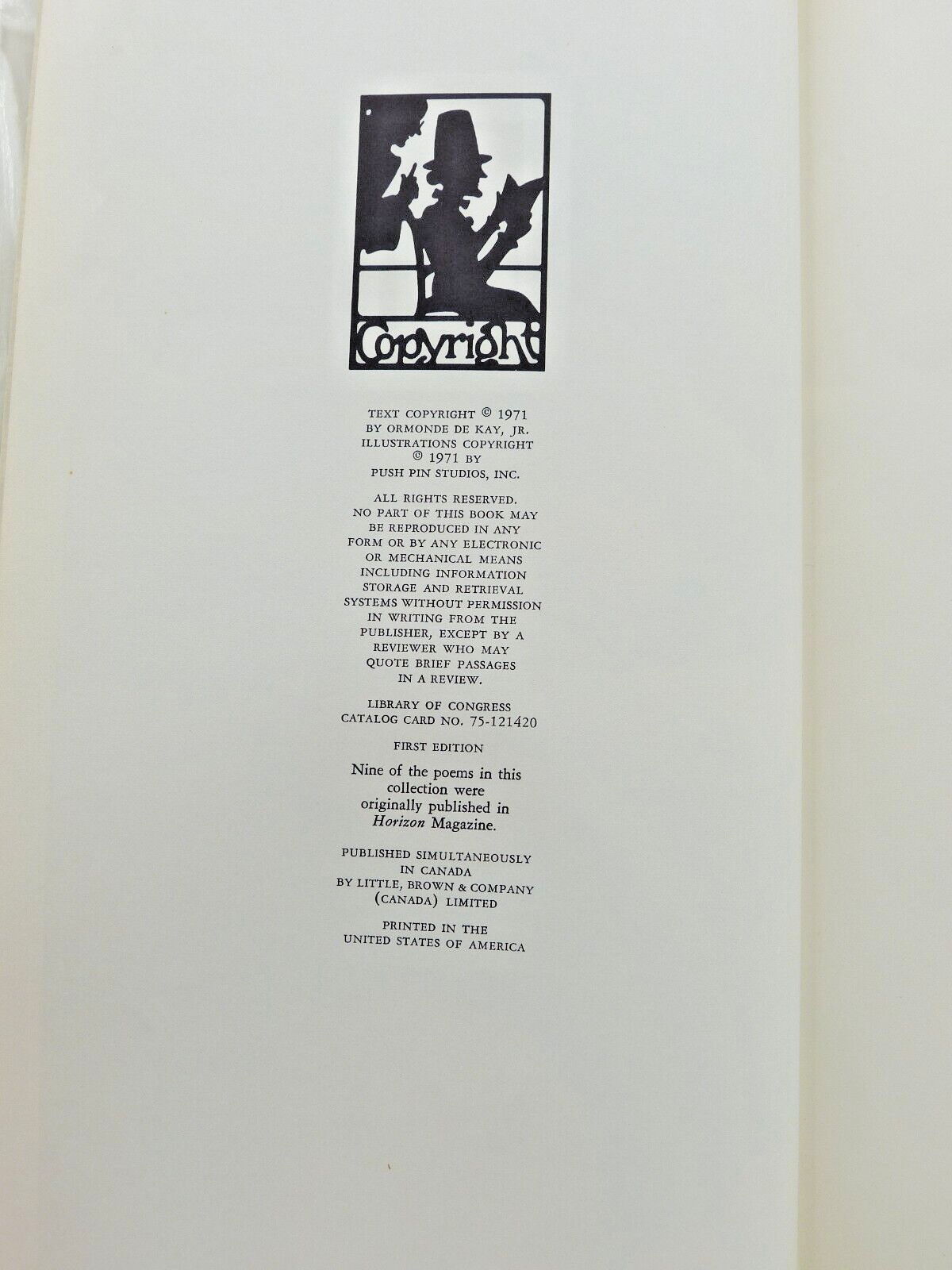 "Rimes De La Mere Oie" (Mother Goose) 1971. 1st Edition.