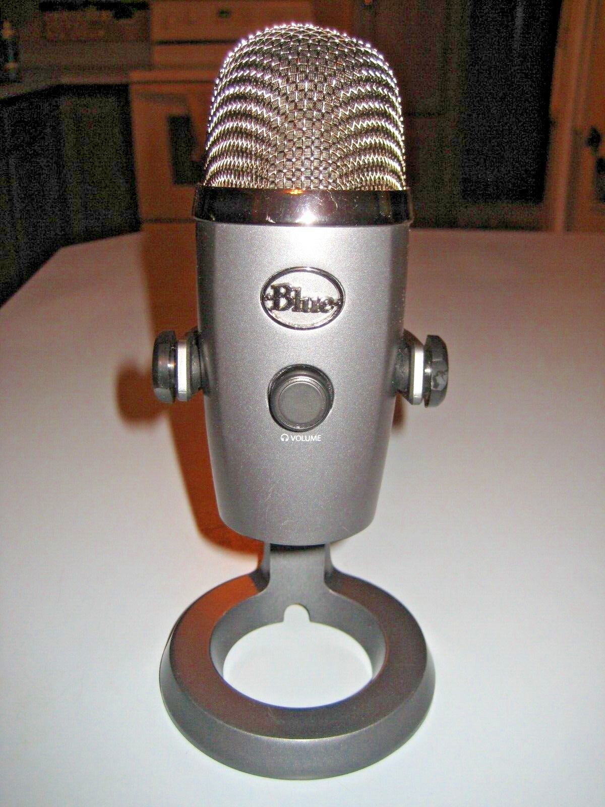 Blue Micro Usb Microphone For Computer, Grey Bm1010
