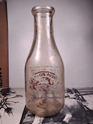 1940s Moanalua Dairy Quart ACL Milk Bottle | Honolulu T.H. | #365 Oahu Milk Book